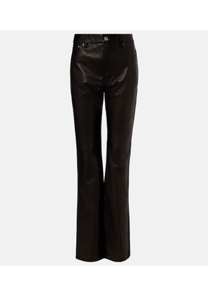 Rabanne Leather flared pants