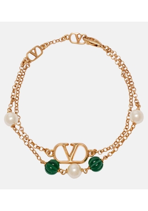 Valentino VLogo beaded SwarovskiÂ® pearls bracelet