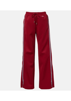 Rabanne Zip-up jersey track pants