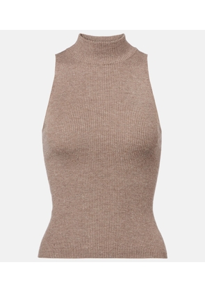 Brunello Cucinelli Ribbed-knit turtleneck top