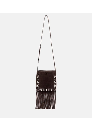 Valentino Garavani Nellcote Small fringed suede shoulder bag