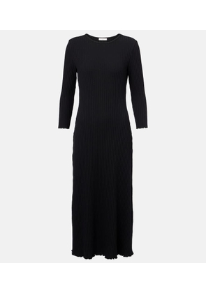 Vince Ribbed-knit cotton-blend maxi dress