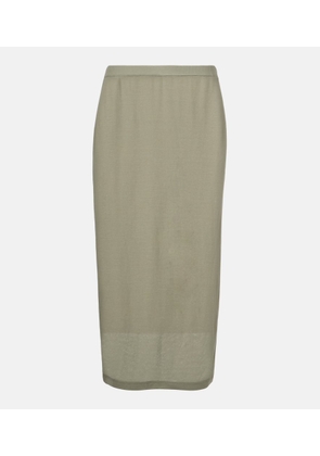 Vince Cotton midi skirt