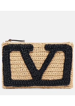 Valentino Garavani Viva Superstar crochet clutch