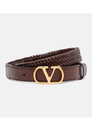 Valentino Garavani VLogo braided leather belt