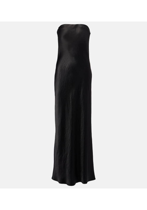 Vince Strapless satin maxi dress