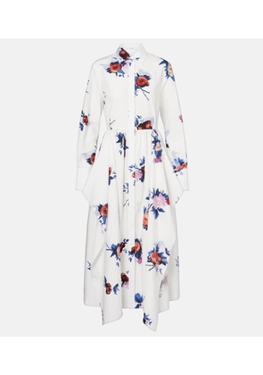 Erdem Floral cotton poplin shirt dress