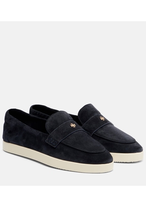 Tory Burch Double T suede loafers