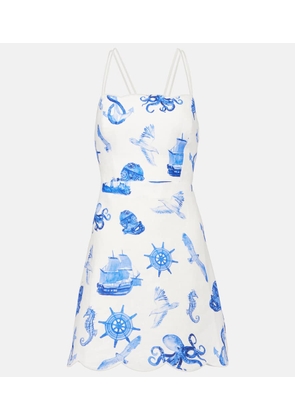 Farm Rio Printed linen minidress