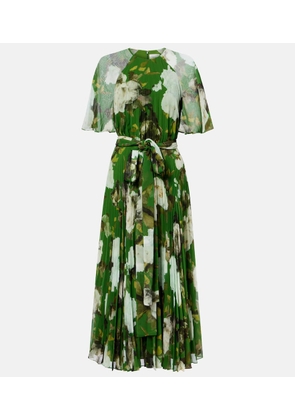 Erdem Floral pleated midi dress