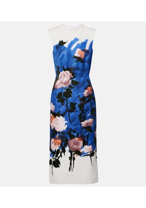 Erdem Floral cotton-blend midi dress