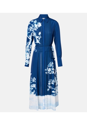 Erdem Belted printed midi dress