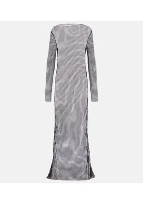 Tove Embellished mesh maxi dress