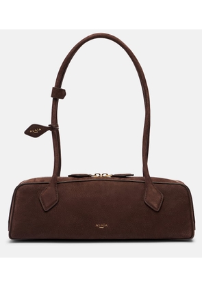 Alaia Le Teckel Medium suede shoulder bag