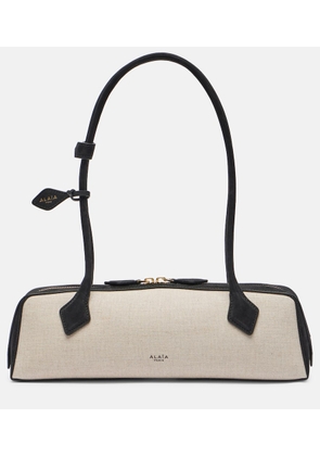 Alaia Le Teckel Medium canvas shoulder bag