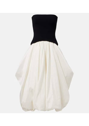 Simkhai Izzy strapless taffeta midi dress