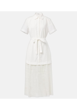 Simkhai Jenner poplin and lace shirt dress