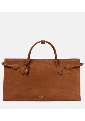 Alaia Le Teckel suede tote bag
