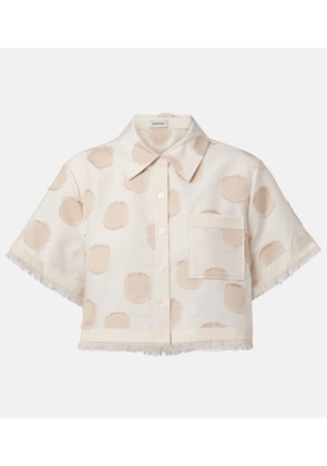 Simkhai Topanga polka-dot crop top