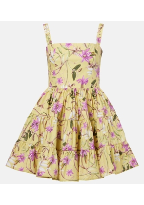 Agua by Agua Bendita Lima printed cotton minidress