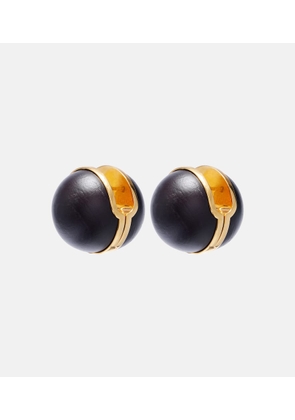 Alaia Sphere wood earrings