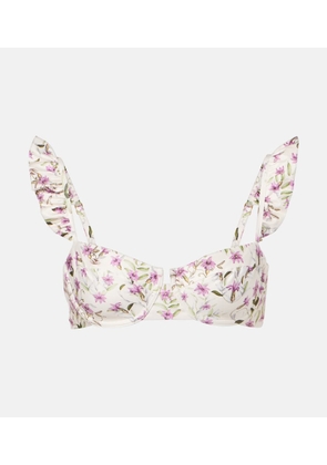 Agua by Agua Bendita Kiwi printed bikini top