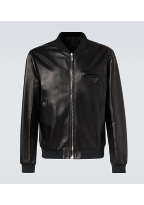 Prada Leather bomber jacket