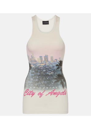 Balenciaga City of Angels cotton tank top