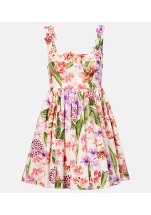Agua by Agua Bendita Barbare floral cotton minidress