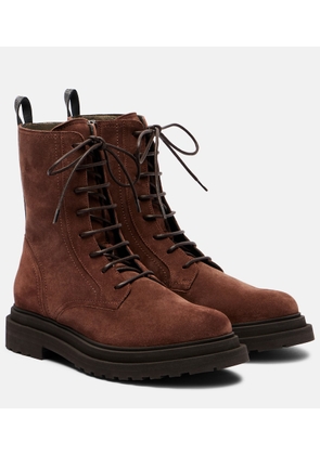 Brunello Cucinelli Monili suede ankle boots