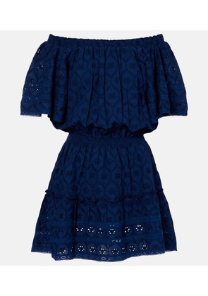 Melissa Odabash Micha broderie anglaise cotton minidress