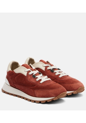 Brunello Cucinelli Monili suede sneakers