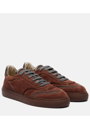 Brunello Cucinelli Monili suede sneakers