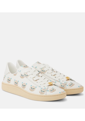 Valentino Garavani Royco VLogo printed leather sneakers