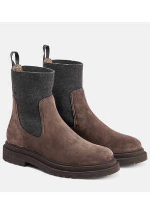 Brunello Cucinelli Suede ankle boots