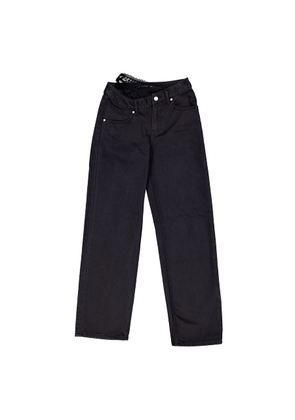 Alexander Wang Lace Detail Wide Leg Denim Jeans