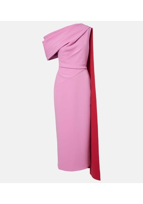 Roksanda Maite caped draped midi dress