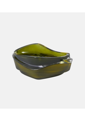 Zaha Hadid Design Plex set of 2 crystal decorative trays