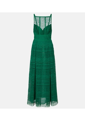 Elie Saab Macrame midi dress