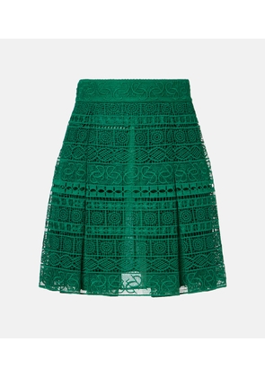 Elie Saab Macrame high-rise miniskirt