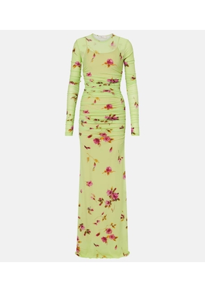 Blumarine Floral jersey maxi dress