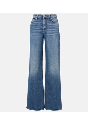 7 For All Mankind Lotta high-rise wide-leg jeans