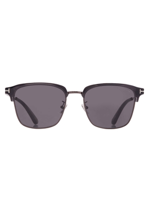 Tom Ford Grey Square Ladies Sunglasses FT1242-K 20A 56