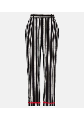 Dolce&Gabbana Striped cotton straight pants