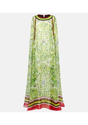 Dolce&Gabbana Printed silk maxi dress