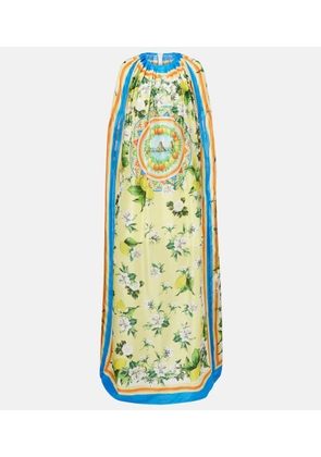 Dolce&Gabbana Printed silk cape