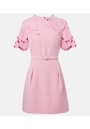 Leo Lin Aurelie floral-applique minidress