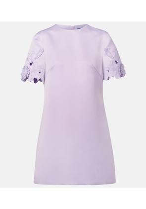 Leo Lin Aurie floral-applique minidress
