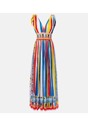 Dolce&Gabbana Striped cotton maxi dress