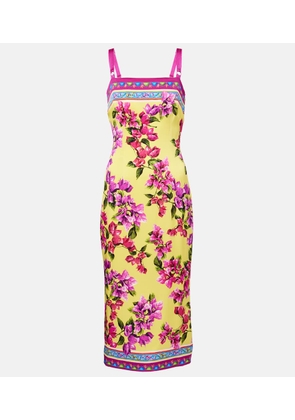 Dolce&Gabbana Taormina floral silk-blend midi dress